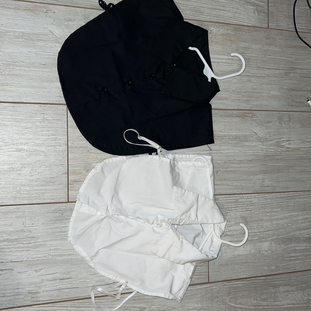 Under button up shirts: white and black bundle